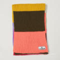 Girl's color block knitted scarves